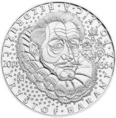 Strieborná minca 200 Kč Kryštof Harant z Polžic a Bezdružic | 2014 | Standard