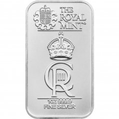 31,1g investičná strieborná tehlička | Royal Mint | Korunovačná slávnosť