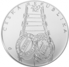 Stříbrná mince 200 Kč Bohumil Hrabal | 2014 | Standard