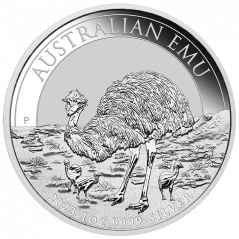 Stříbrná investiční mince Emu 1 Oz | 2023