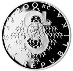 Stříbrná mince 200 Kč Založení Sokola | 2012 | Proof