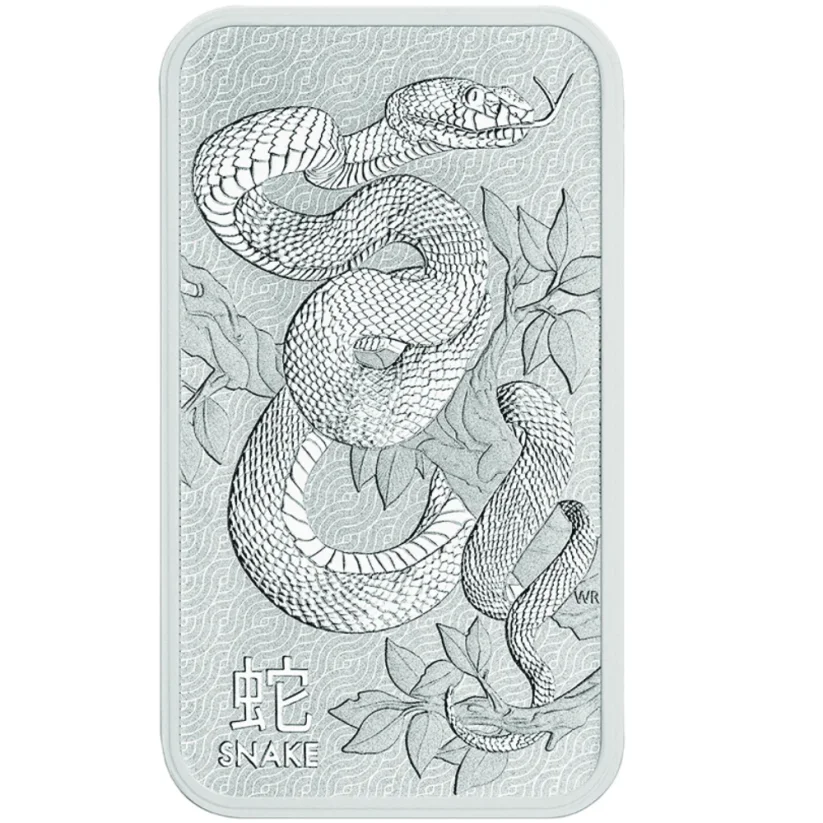31,1g silver bar Year of the Snake | Lunar | Perth mint