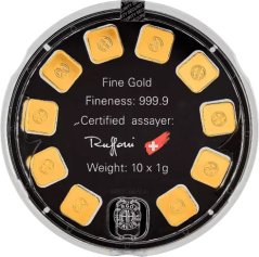10 x 1g Gold Bar | GoldSeed | Argor-Heraeus