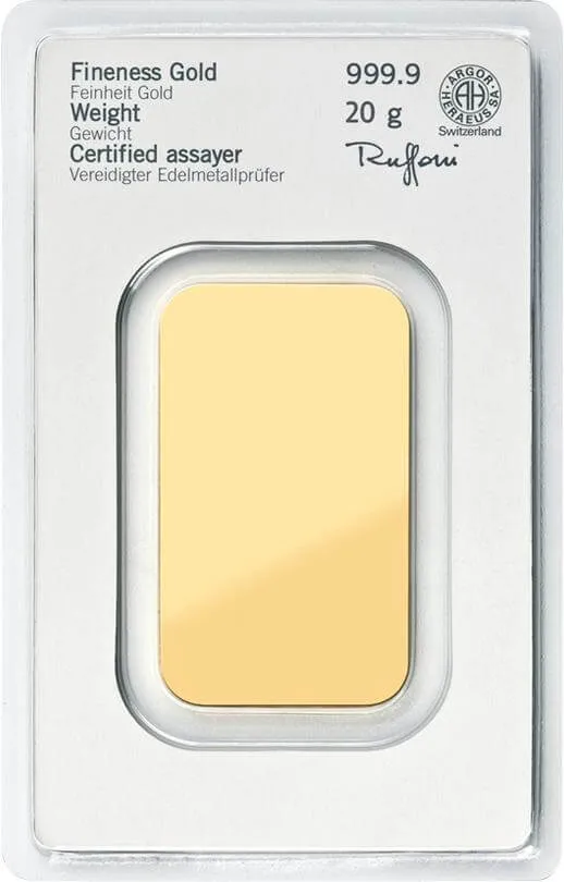 20g Złota Sztabka | Heraeus