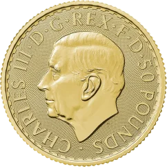 Zlatá investiční mince Britannia 1/4 Oz | Charles III | 2026