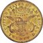 Zlatá mince 20 Dollar American Double Eagle | Liberty Head | 1869