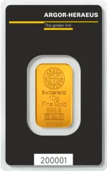 10g Gold Bar | Argor-Heraeus | Kinebar