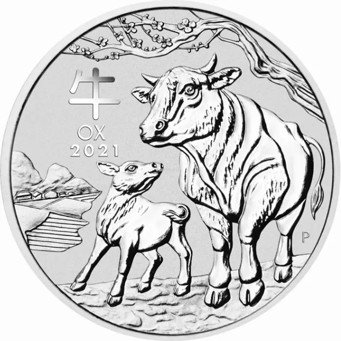 Silver coin Buffalo 2 Oz | Lunar III | 2021