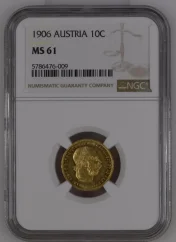 Gold coin 10 Corona Franz-Joseph I. | 1906 | NGC | MS 61
