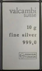 10g investiční stříbrný slitek | Valcambi