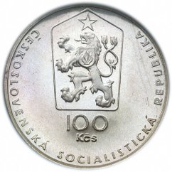 Stříbrná mince 100 Kčs Jaroslav Hašek | 1983 | Standard