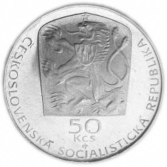 Silver coin 50 CSK Janko Jesenský | 1974 | Standard