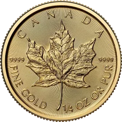 Zlatá investičná minca Maple Leaf 1/4 Oz | 2026