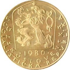 Zlatá minca 1 Dukát | 1980 | 600. výročie úmrtia Karola IV.