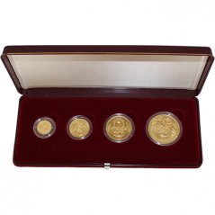 Sada 4 zlatých mincí Koruna Česká | 1996 | Standard