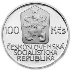 Srebrna Moneta 100 Kčs K.H.Mácha | 1986 | Proof