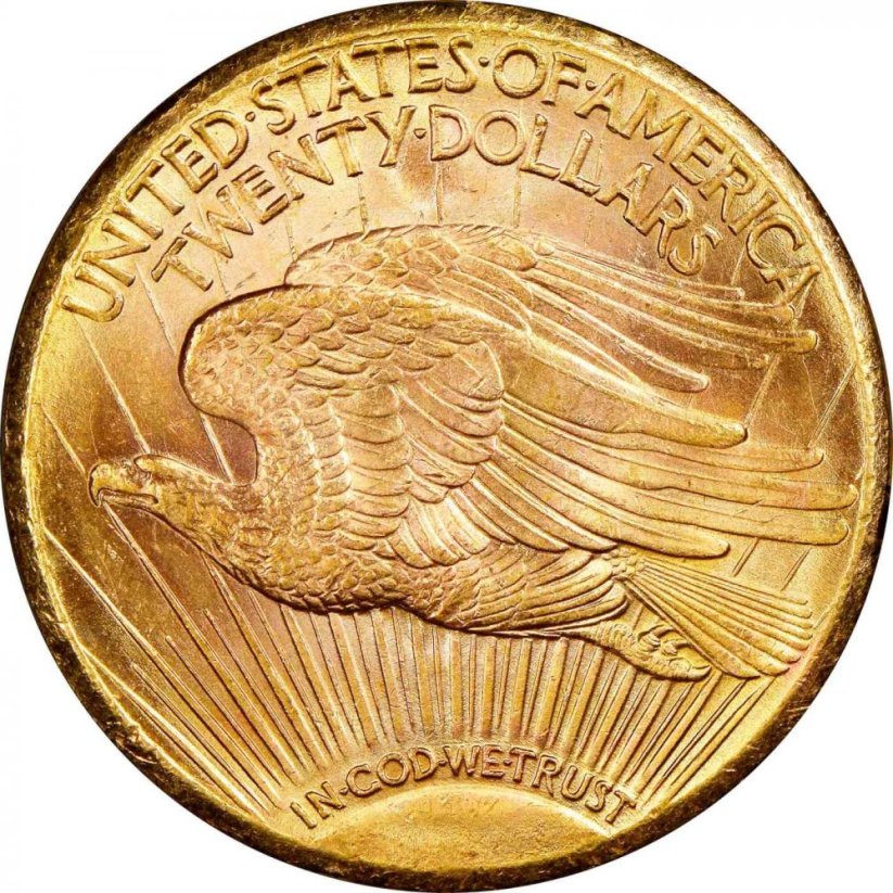 Gold coin 20 Dollar American Double Eagle | Saint Gaudens | 1926
