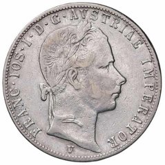 Stříbrná mince 1 Zlatník Františka Josefa I. | Rakouská ražba | 1876