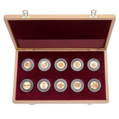 Set of 10 gold coins Deset století architektury | 2001 - 2005 | Standard