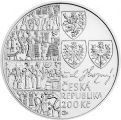 Stříbrná mince 200 Kč Bedřich Hrozný rozluštil chetitštinu | 2015 | Standard