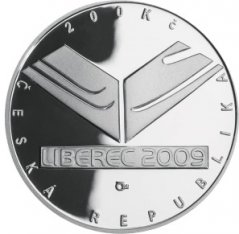 Strieborná minca 200 Kč Mistrovství světa v klasickém lyžování | 2009 | Standard