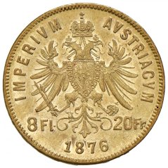 Zlatá minca 8 Zlatník Františka Jozefa I. | Rakúska razba | 1881