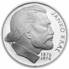 Stříbrná mince 100 Kčs Janko Kráľ | 1976 | Standard
