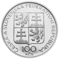 Strieborná minca 100 Kčs Břevnovský klášter | 1993 | Proof