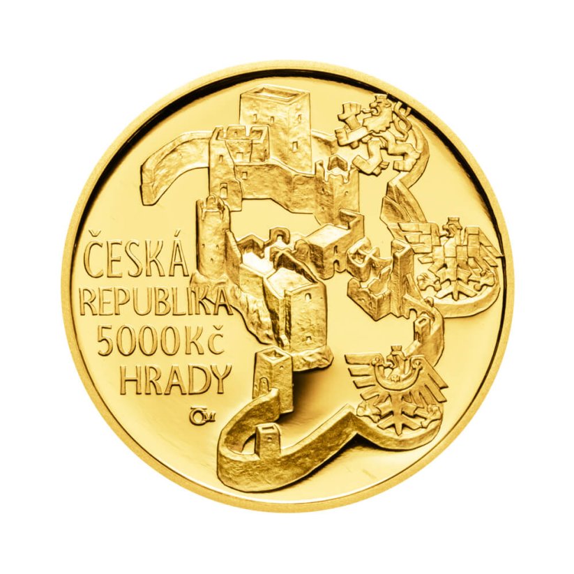 Gold coin 5000 CZK Hrad Rabí | 2018 | Proof