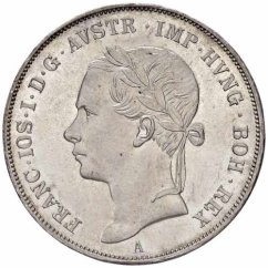 Silver coin 1 tolar Franz-Joseph I. | Austrian mintage | 1850 A