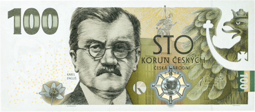 Pamětní 100 Kč bankovka k budování československé měny | 2022 | Karel Engliš