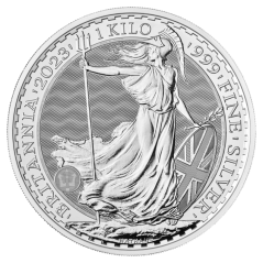 Strieborná investičná minca Britannia 1 kg | Charles III | 2023
