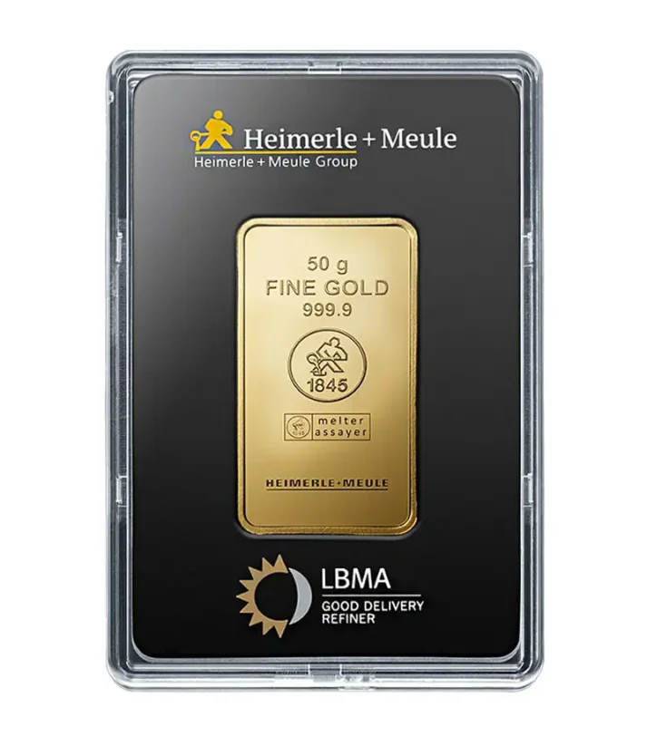 50g Gold Bar | Heimerle + Meule
