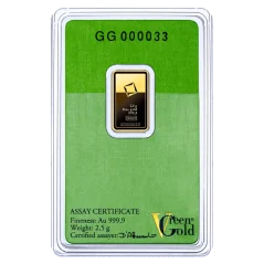 2,5g Gold Bar | Valcambi | Green Gold