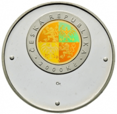 Strieborná minca 2000 Kč Konec tisíciletí | 1999 | Standard