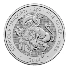 Silver coin Seymour Unicorn 2 Oz | Tudor Beasts | 2024