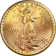 Gold coin 20 Dollar American Double Eagle | Saint Gaudens | 1926