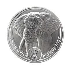 Strieborná investičná minca Slon 1 Oz | Big Five I | 2019