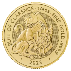 Gold coin Bull of Clarence 1/4 Oz | Tudor Beasts | 2023