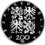 Stříbrná mince 200 Kč Založení České amatérské atletické unie | 1997 | Proof
