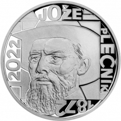 Strieborná minca 200 Kč Jože Plečnik | 2022 | Proof