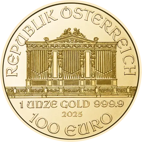 Zlatá investiční mince Wiener Philharmoniker 1 Oz | 2025