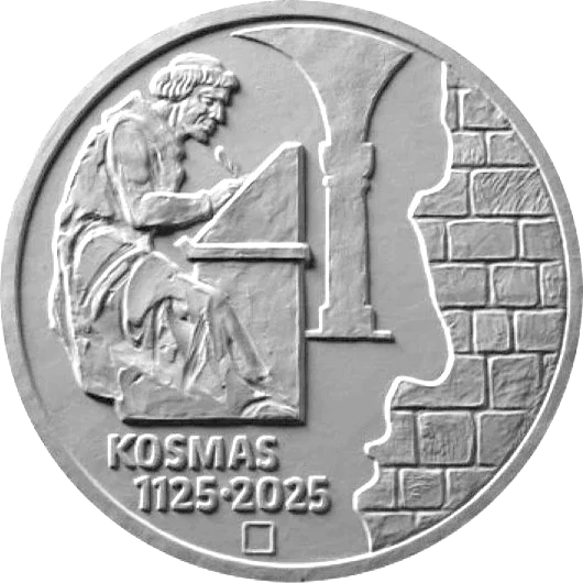 Stříbrná mince 200 Kč Kronikář Kosmas | 2025 | Standard