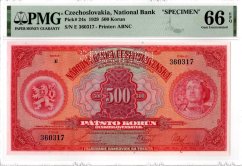 Banknote 500 Korun | 1929 | EPQ 66