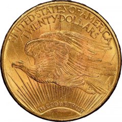 Gold coin 20 Dollar American Double Eagle | Saint Gaudens | 1925