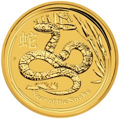 Zlatá investiční mince Rok Hada 2 Oz | Lunar II | 2013 Zlatá investiční mince Rok Hada 2 Oz | Lunar II | 2013