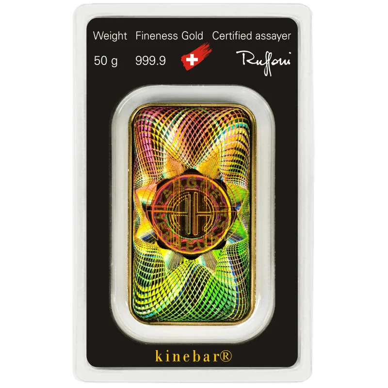 50g Gold Bar | Argor-Heraeus | Kinebar