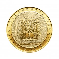 Zlatá minca 10000 Kč Zavedení československé měny | 2019 | Standard