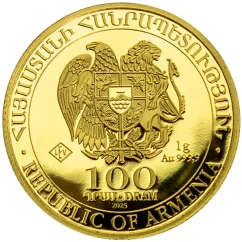 Złota moneta Arka Noego 1 g | 2025