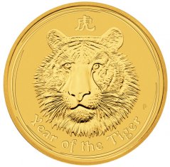 Zlatá investičná minca Rok Tigra 1/2 Oz | Lunar II | 2010